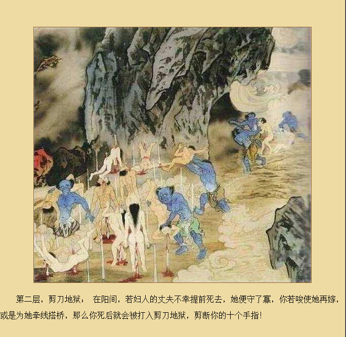 十八层地狱详细图解：一到十八层地狱图解(2)(点击浏览下一张趣图)