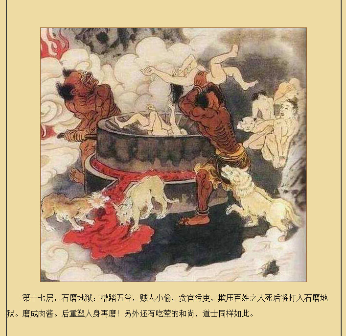 十八层地狱详细图解：一到十八层地狱图解(17)(点击浏览下一张趣图)
