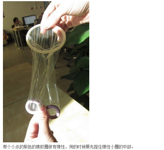 女用避孕套演示大图图解：女用避孕套演示过程(3)(点击浏览下一张趣图)
