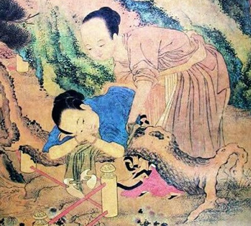 房中术真人高清图解：房中术御女图 (点击浏览下一张趣图)