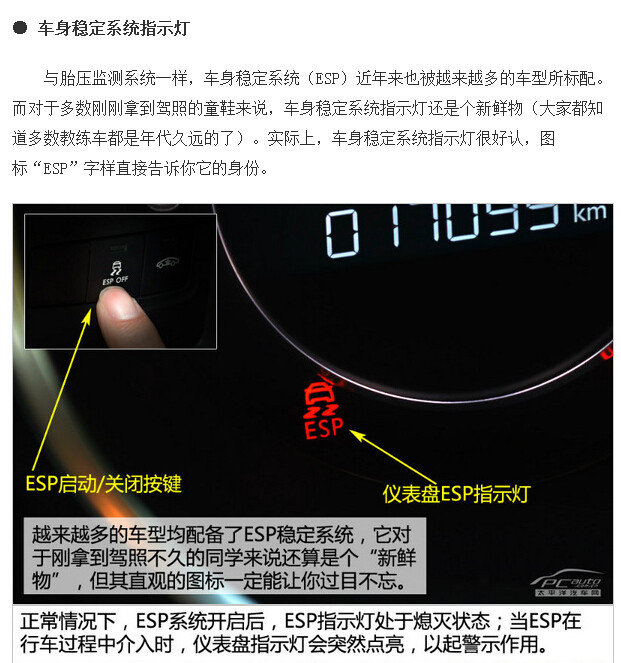 汽车仪表盘指示灯图解(9)(点击浏览下一张趣图)