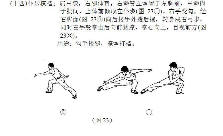 军体拳第一套图解(14)(点击浏览下一张趣图)