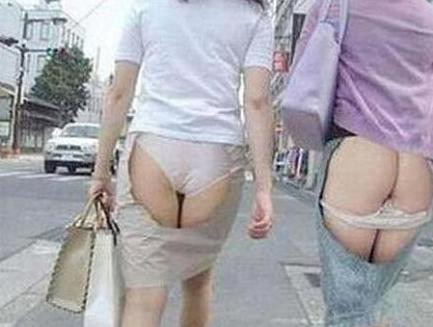 女人穿裙子尴尬图:穿裙子不要穿内裤(6)(点击浏览下一张趣图)