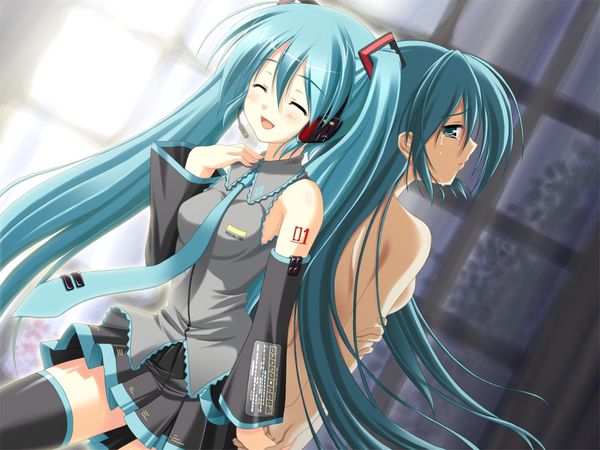 初音邪恶黄漫图：初音未来尿裤子的图片(2)(点击浏览下一张趣图)