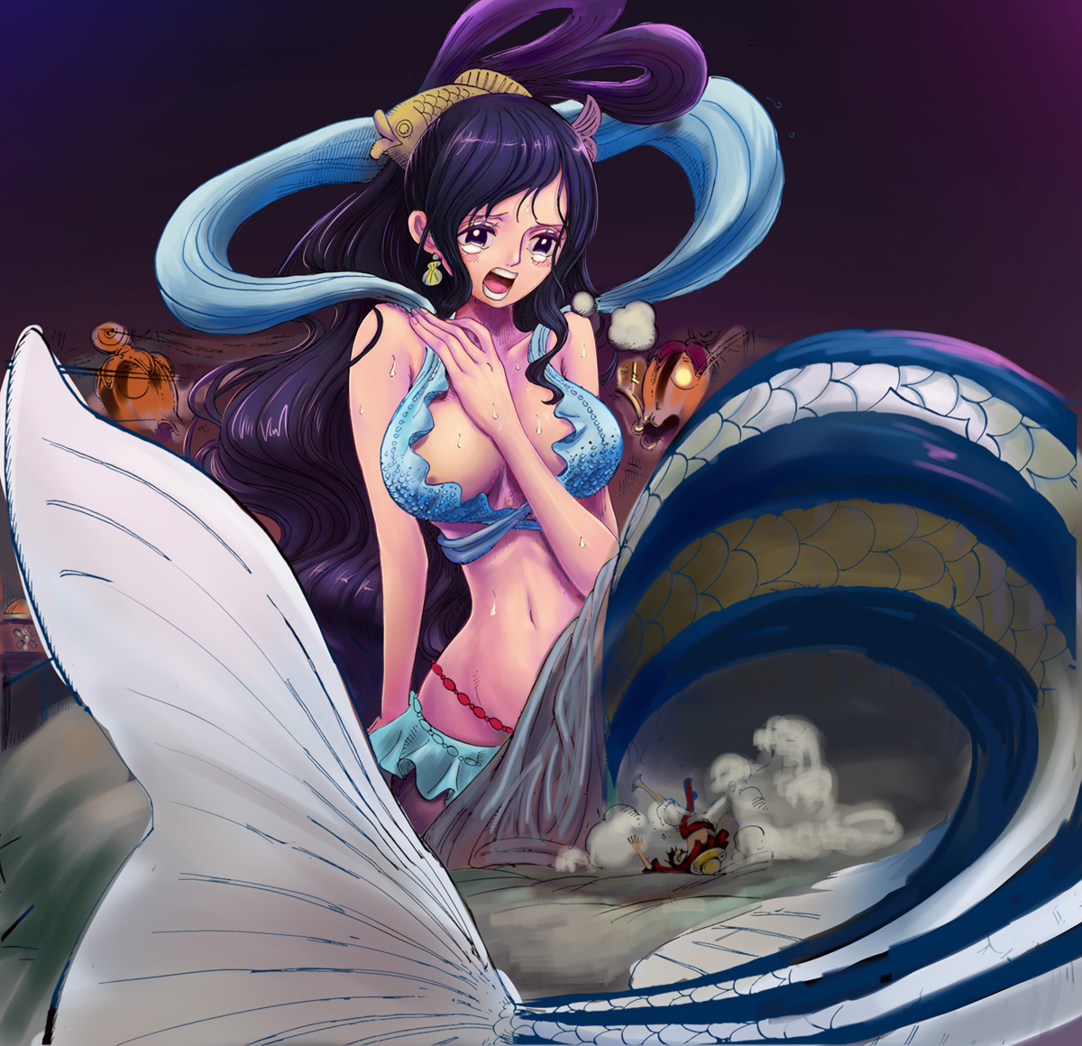 海贼王白星公主的乳沟图：海贼王白星的胸全出来(6)(点击浏览下一张趣图)