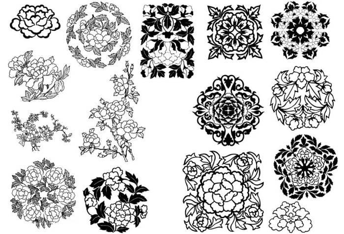 牡丹花图片简笔画(2)(点击浏览下一张趣图)