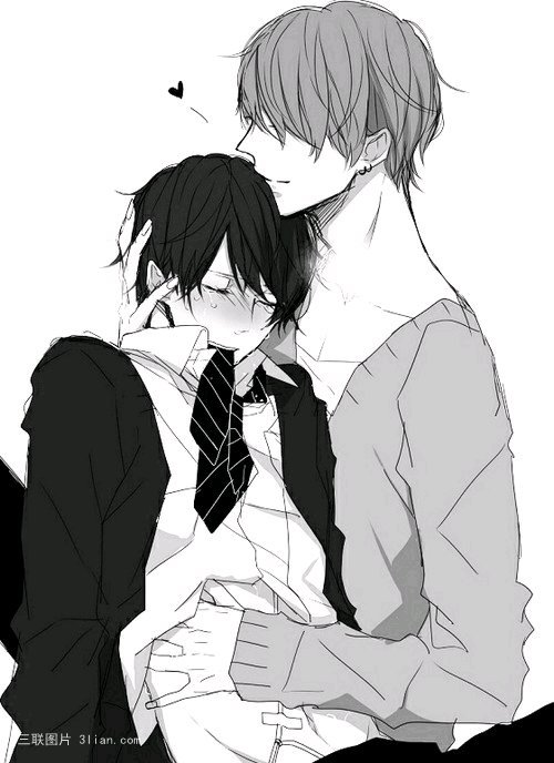 睡觉的动漫基友图片：动漫男基友漫画图片(7)(点击浏览下一张趣图)