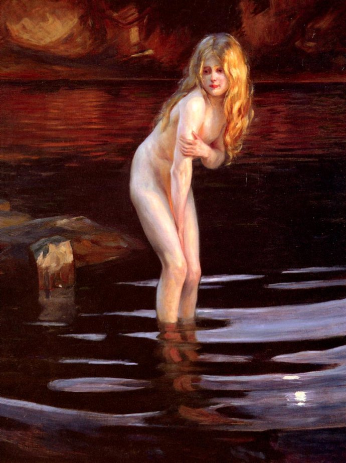 庞茂琨女人体油画图：欧美写实人体油画图片(点击浏览下一张趣图)