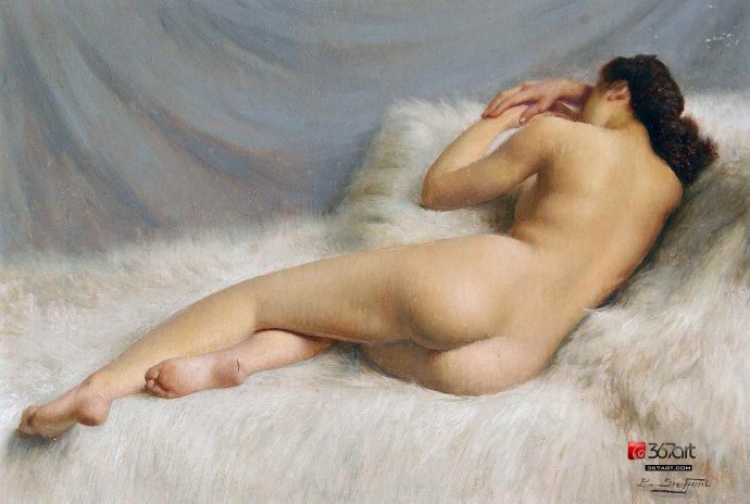 庞茂琨女人体油画图：欧美写实人体油画图片(4)(点击浏览下一张趣图)