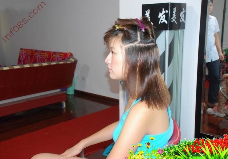 男友给我剪长发剃光头：美女剃前后剃剪bob头图片(2)(点击浏览下一张趣图)