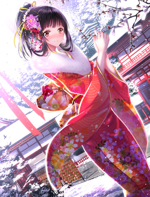 动漫粉红少女图片：二次元粉红少女图片(点击浏览下一张趣图)