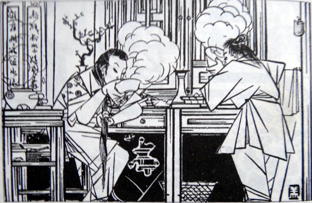 戴敦邦金瓶梅绘画图片欣赏：金瓶梅画集(7)(点击浏览下一张趣图)