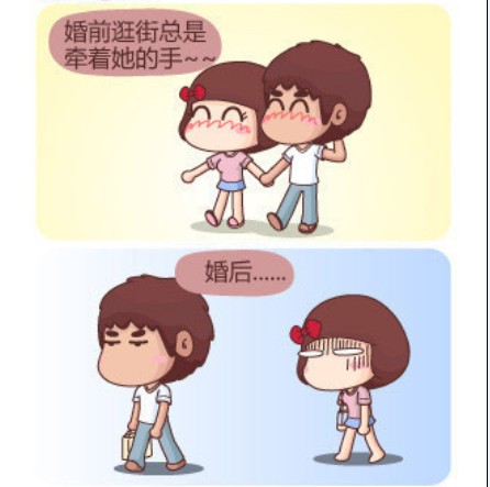 婚前婚后的差别图片(点击浏览下一张趣图)