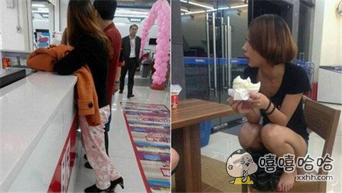 妹子你这是穿了吗图片：妹子你就这样出门(10)(点击浏览下一张趣图)