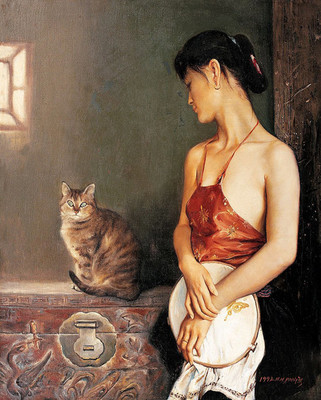何大桥女人体油画：人体油画欣赏(3)(点击浏览下一张趣图)