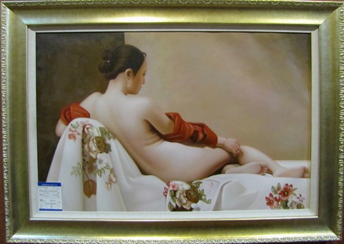 超写实人体油画图片：薛雁群人体油画作品(点击浏览下一张趣图)