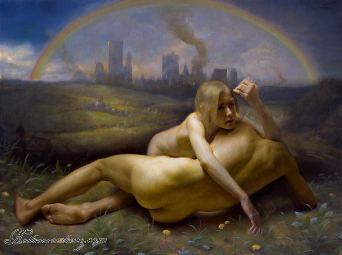 油画最有名的画美女的图：妻子人体油画作品(4)(点击浏览下一张趣图)