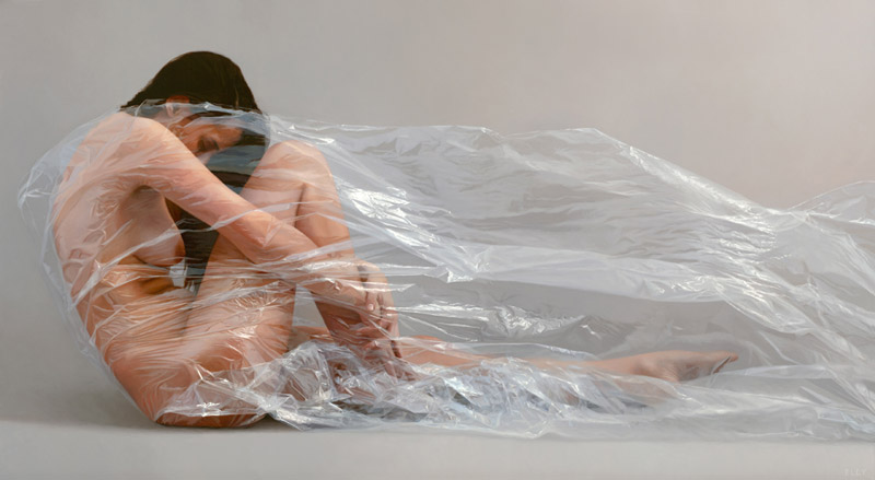 李壮平的神女系列油画：中国写实人体油画图片(3)(点击浏览下一张趣图)