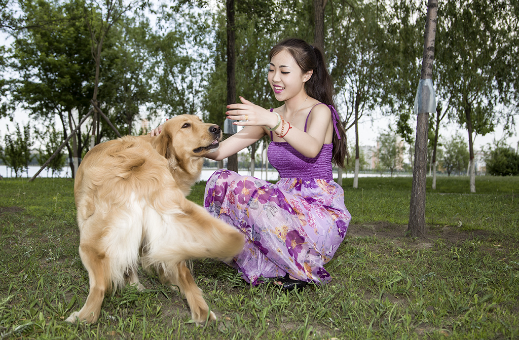 狗吊图片搞笑大全图片：狗的好大哦啊哦(点击浏览下一张趣图)