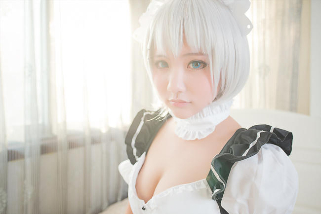 白丝女仆cosplay 白丝女仆诱惑：cosplay白丝女仆污图(2)(点击浏览下一张趣图)