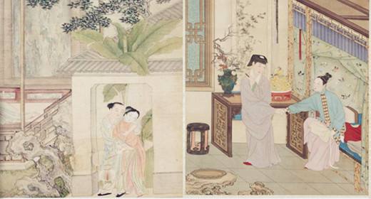 鲁班三十六式图片欣赏：古代春床三人图片欣赏(5)(点击浏览下一张趣图)