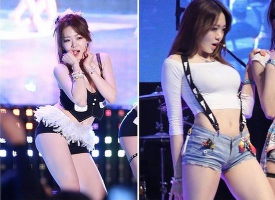 韩国偶像女团走光图片：韩国热舞走光阴 韩国女团看到秒亮瞎眼(点击浏览下一张趣图)