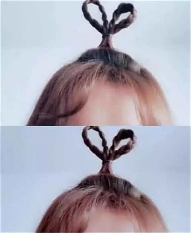 儿童简易爱心辫(2)(点击浏览下一张趣图)