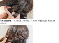 简单编发教程图解：鱼骨编发教程图解