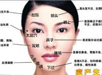 长痘痘的位置图解