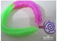 橡皮筋手链编法图解