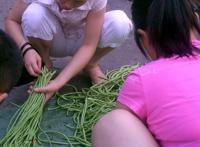 菜市场买菜妇女弯腰时 买菜都穿低胸装 冬天买菜图片