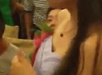 汤芳全婐艺术照松4年芳 金毛女郎室内棚拍