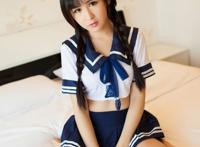 海军服少女楚楚动人制服诱惑性感写真一