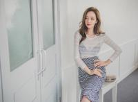 黑色内衣透视装性感OL美女诱惑写真