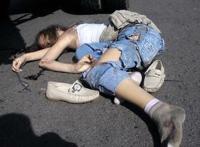 最惨车祸现场女尸:车祸现场图片