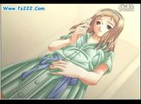 漫画孕妇生孩子图片:大肚子孕妇要生了动漫