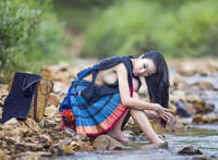 白裤瑶族女人的奶头图片白裤瑶族的女孩照片