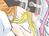 天女兽被打的露出了胸 数码宝贝天女兽邪恶图