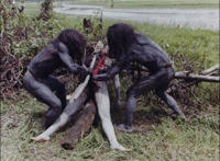 食人族活吃人图片大全 食人族部落女人图片