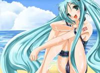 初音邪恶黄漫图：初音未来尿裤子的图片