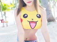 看美女的那个部位图：美女的胸怀不带胸罩