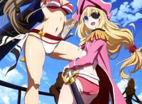 初音未来尿急图：初音手伸进内裤