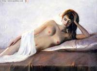 李爱国工笔人体高清图片：贾娟丽人体油画