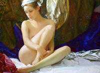 何大桥女人体油画:人体油画欣赏 何大桥女人体油画:人体油画欣赏