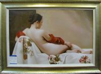 超写实人体油画图片：薛雁群人体油画作品