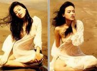 舒淇吃香肠图：男人的香肠好摸吗