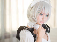 白丝女仆cosplay 白丝女仆诱惑：cosplay白丝女仆污图