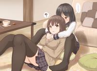 黑猫女仆动漫图片：动漫女仆被男生搞基 幻想女仆图片