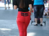 学校女生穿紧身裤正面 女中学穿生黑色紧身裤