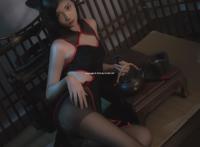 南桃Momoko黑旗袍写真 南桃Momoko个人资料最新自拍